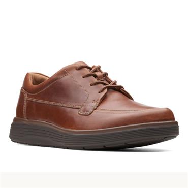 Clarks Un Abode Ease Extra Wide-Dark Tan Lea
